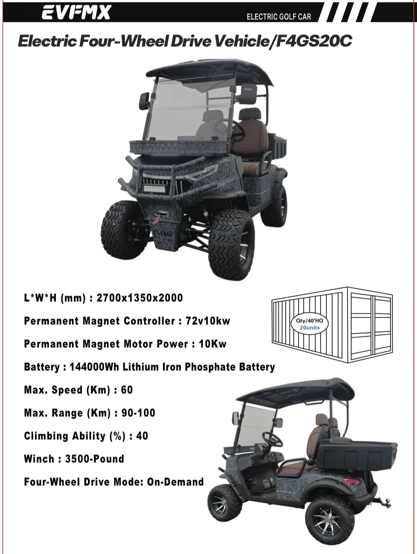 Veículo elétrico 4x4 F4GS20C